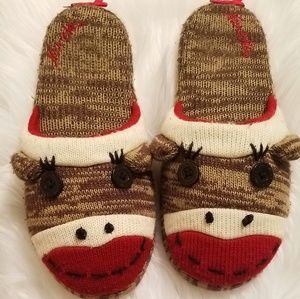 Nick & Nora monkey sock slippers